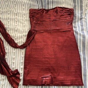 Retrofete Metallic Mini Dress